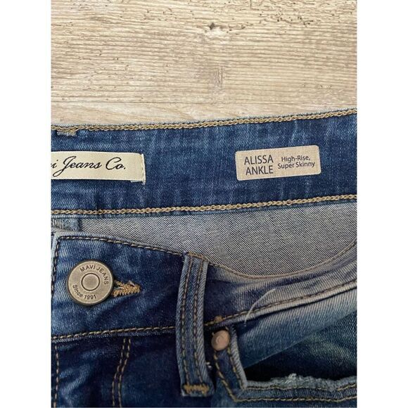 Mavi Jeans Alissa Ankle Crop Skinny Stretch Distressed Women’s Sz 27 - Picture 4 of 8